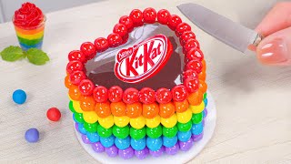 Kitkat Rainbow Cake 🌈 Delicious Miniature Rainbow Chocolate Cake Decorating | 1000+ Miniature Cake