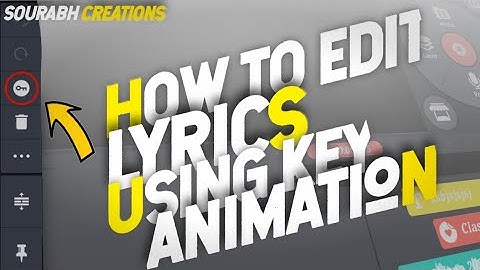 How to edit lyrics using key animation in Kinemaster | Make lyrics like a pro🔥| Sourabh Creations |