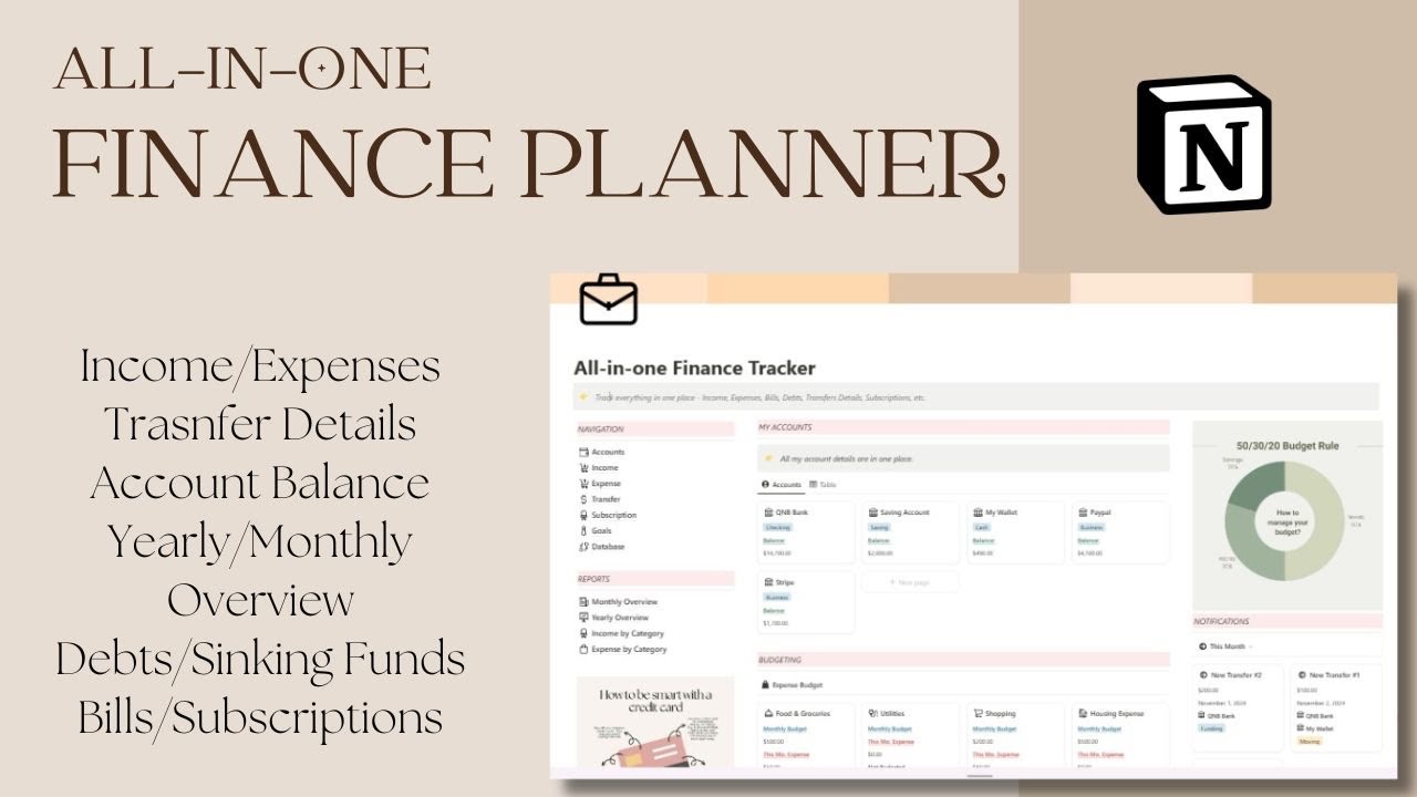 The only Notion Finance Tracker you’ll ever need! YouTube