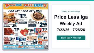 Price Less Iga Weekly Ad (7/22/26 - 7/28/26) Best Deals