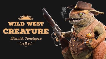 Wild West Creature Creation (Blender Timelapse)