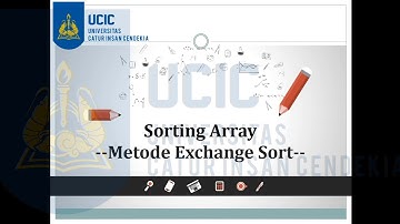 Pertemuan ke#9. Konsep Dasar Metode Sorting Bubble Sort, Exchange Sort dan Selection Sort