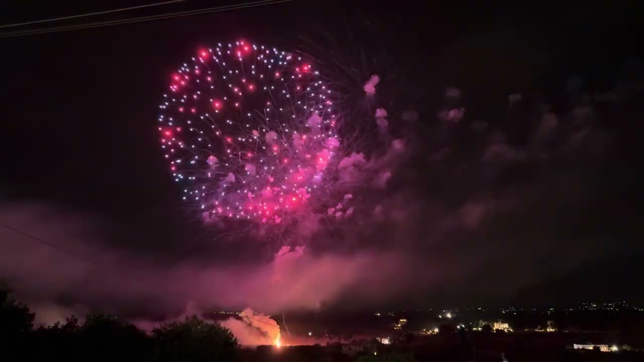 65ma Sagra Pirotecnica San Rocco 2025 Locorotondo - Secondo Fuoco - Di Candia - Vincitore