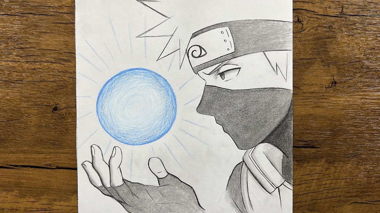 How to Draw Kakashi Using Rasengan | Easy Step-by-Step Anime Tutorial, image size:1280x720