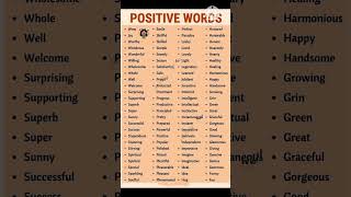 positive words 👍🥰