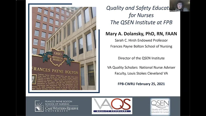 Quality and Safety Education for Nurses. The QSEN Institute at FPB