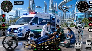 Ambulance City Rescue Simulator 3D Game 911 Us Emergency Ambulance - #ambulancegames  #games #part18 screenshot 4