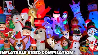 Every Christmas Inflatable We Have Ultimate Compilation Video! #christmasinflatables