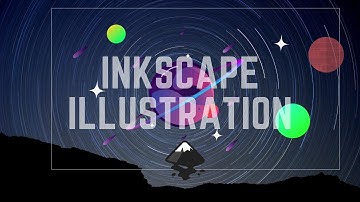 Inkscape beginners tutorial-illustration|| 3d vector planet||