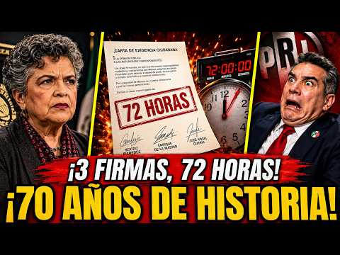 😱🚨¡ULTIMÁTUM al PRI! 3 Firmas que Representan 70 AÑOS de Historia le Dan 72 HORAS a ALITO para IRSE