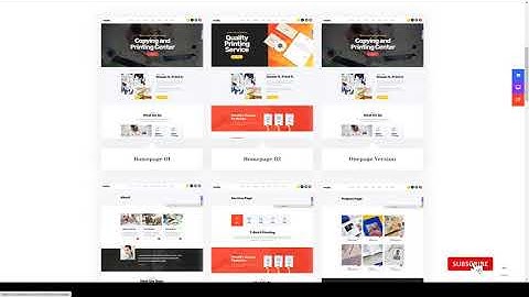 Printify - Printing Company WordPress Theme online design printing Easy Create Website