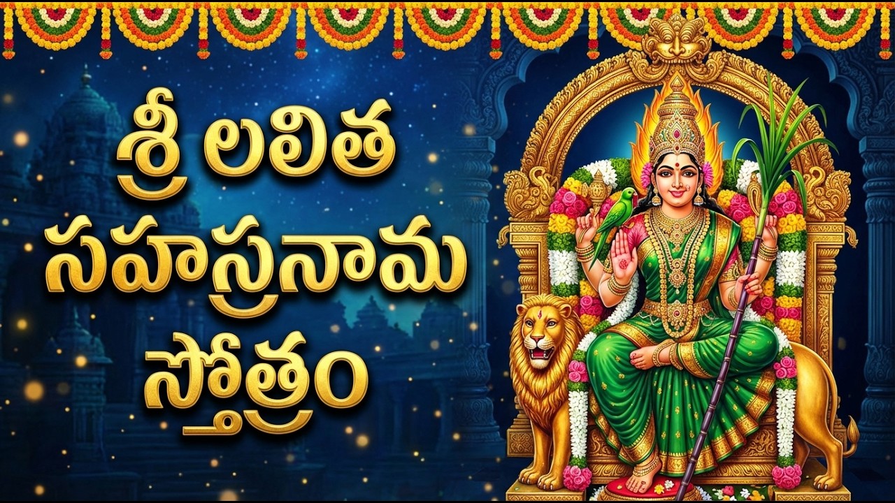 Lalitha Sahasranamam Stotram Telugu | శ్రీ లలితా సహస్రనామ స్తోత్రం | Lalita Sahasranamam With Lyrics