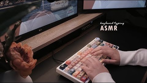 ASMR Keyboard Typing for focus, sleep, relaxing | Leobog Hi75 | HMX Hyacinth V2