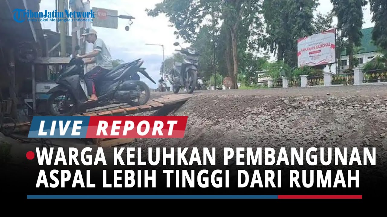 Warga Malang Keluhkan Pembangunan Badan Jalan yang Lebih Tinggi dari Rumah, Akses Susah