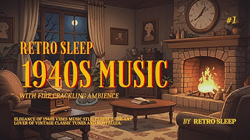 1940s Oldies Music Playing in Another Room at Vintage Manor House | Classic Music | Retro Sleep