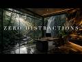 Zero Distractions Ambient Music for Work — 3 Hours Waterfall Glass Focus