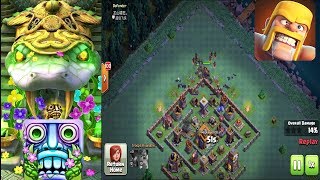 Temple Run 2 Blooming Sands Vs Clash of Clans - EndlessRun Game Vs Strategy Gameplay screenshot 2