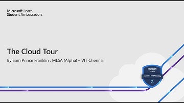 The Cloud Tour | MLSA (Alpha) Event | VIT Chennai | Sam Prince Franklin K
