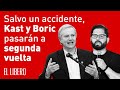 Salvo un accidente, Kast y Boric pasarán a segunda vuelta