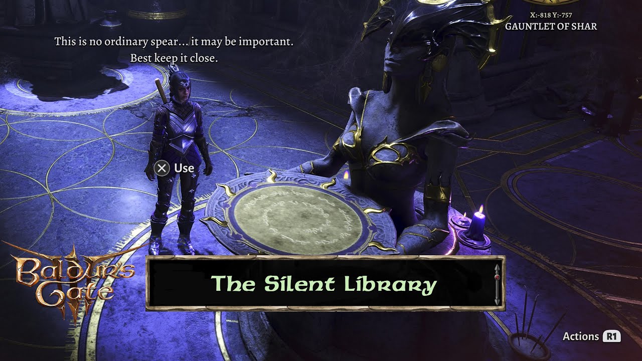 The Silent Library and Obtaining the Spear of Night — Baldur's Gate III ...