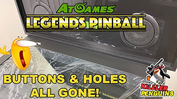 AtGames Legends Pinball - Control Bar Buttons & Holes All Gone!