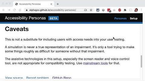 Accessibility personas introduction