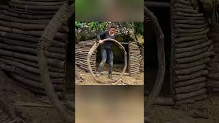 Girl Builds Safe & Stunning Forest Shelter With Pure Skill