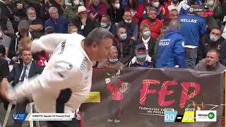 ahsp FRANCE & ESPAGNE  FINAL coupe du monde de la pétanque  homme  santa susanna espagne