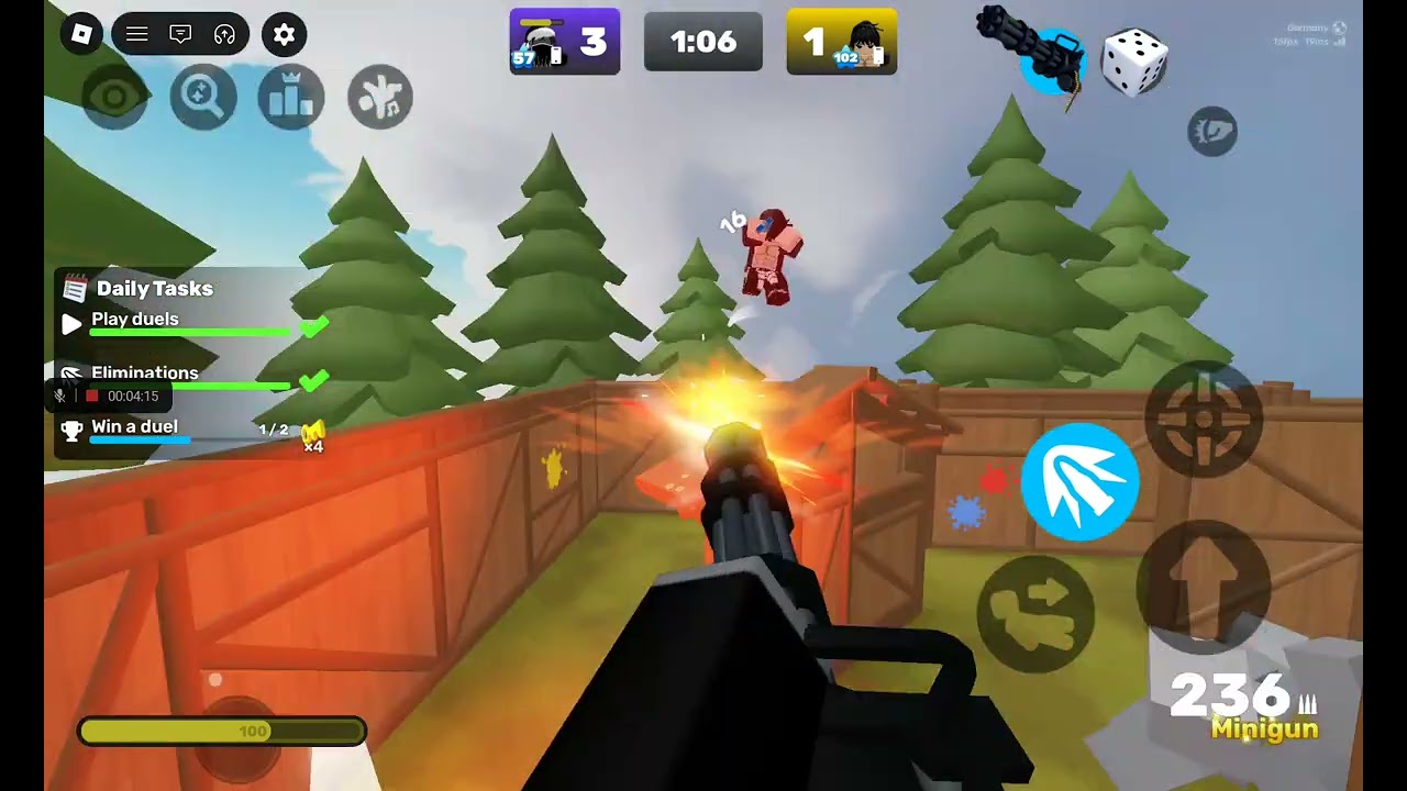 Playing roblox rivals 1v1 with a new mode 💥🔥😀😱