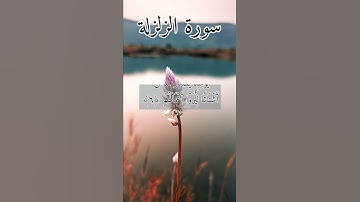 سورة الزلزلة بصوت هزاع البلوشي#القرآن_الكريم_منوعات_منوعات