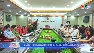 Chuẩn bị nội dung tổ chức lễ công bố khai trương cặp cửa khẩu quốc tế Lóng Sập - Pa Háng