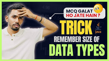 Data types in Java | What are data types in Java | Size of Data types in Java | Java Programming
