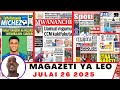 Magazeti Ya Leo Julai 26 2025 Ijumamosi Magazeti Ya Michezo Leo Asubuhi Jumamosi Yanga Magazeti Ya Leo Julai 26 2025 Ijumamosi Magazeti Ya Michezo Leo Asubuhi Jumamosi Yanga