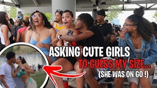Asking Cute Girl To Guess My Size... 👀 (She was on GO🚦)
