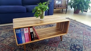 Making of a coffe table from scraps. Dimensions: 70 x 50 x 30 cm (27" x 20" x 12") Wood: Oak, Walnut, Cherry, Maple, Spruce ...