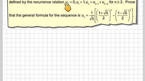 The general formula of Fibonacci sequence proved by induction