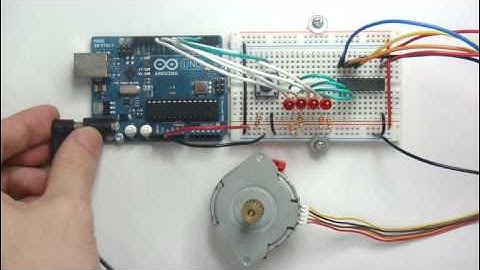 Demo LEDs ULN2803 Unipolar Stepper Video