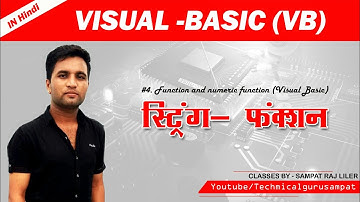 learn visual basic in hindi | Vb tutorial String function 2019