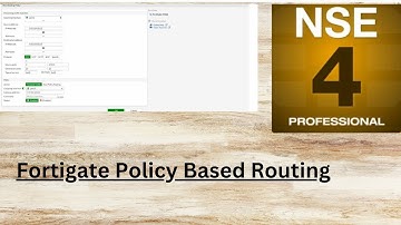 NSE 4 Fortigate Policy based Routing