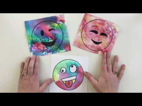 How to make an Emoji print or painting