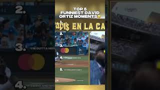 Celebrity TOP 5 FUNNIEST DAVID ORTIZ MOMENTS🤣 #davidortiz #mlb #baseball #sports #top5 Wealth