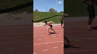 block technique improvement 💨⚡ #trackandfield #athletics #track #athlete #trackwork #juniorathlete