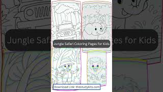 Jungle Safari Coloring Pages for Kids