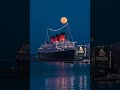 Full Strawberry Moon over the Queen Mary