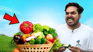 Raw Vegetables Eating Challenge | Worst Idea Ever | ShivGam