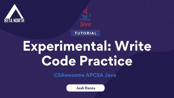 3.10 Experimental: Write Code Practice | CSAwesome APCSA Java