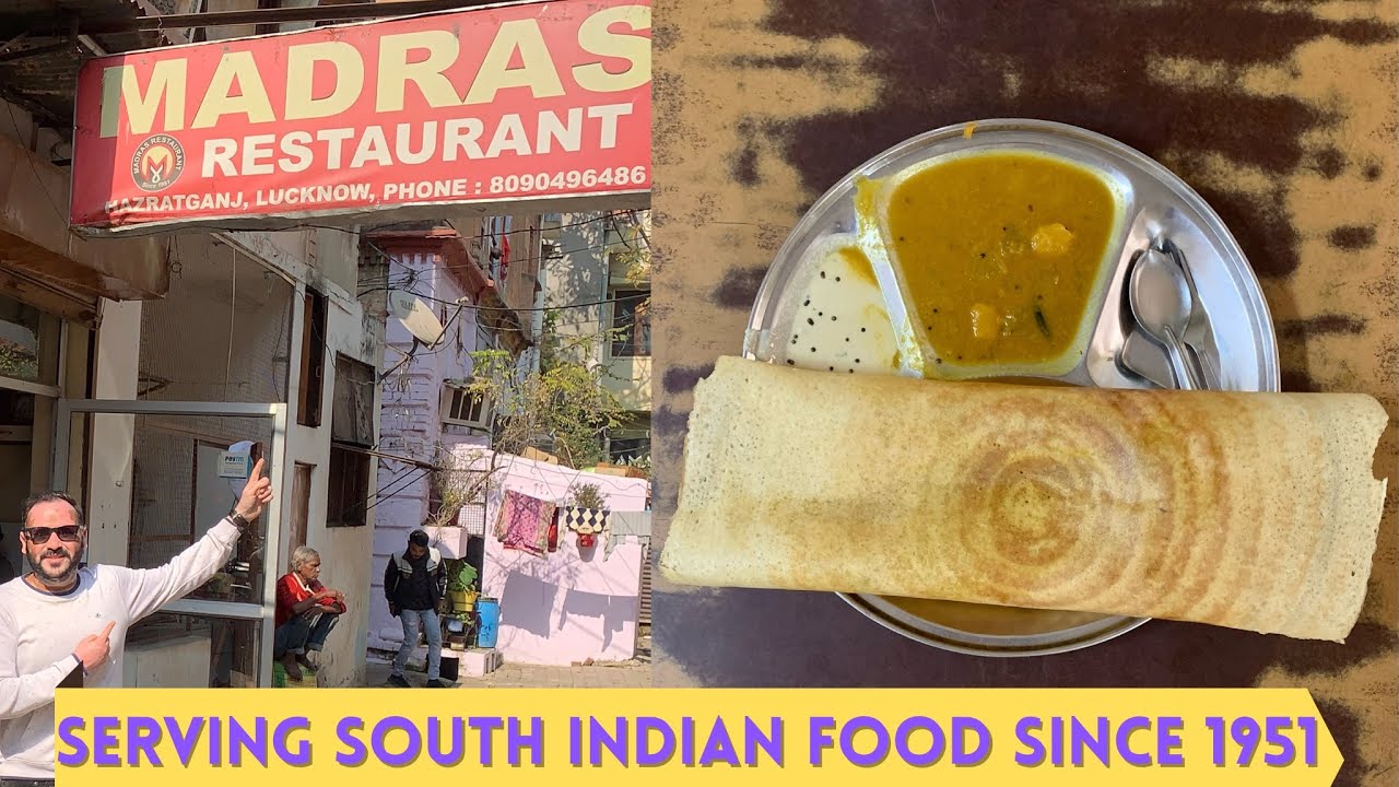 Lucknow Dosa Shop Serving Since 1951 | Masala Dosa| Idli Sambhar| Uttapam| Madras Restaurant