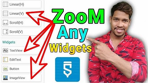 Imageview textview linearlayout widgets any zoom activity in sketchware pro hindivideos/Aauraparti