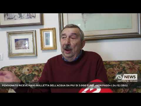 PENSIONATO RICEVE MAXI-BOLLETTA DELL'ACQUA DA PIU' DI 3.000 EURO: «NON PAGO» | 24/12/2022