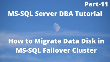 How to Migrate Data Disk in MS-SQL Failover Cluster